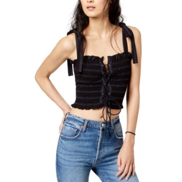 Free People Tops - FP Electric Love Crop Top In Black - US Size Small
